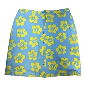Sag Harbor Floral Cotton Skort Size 14